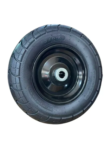 Rodado completo 3.50-8 com rolete de 1 polegada